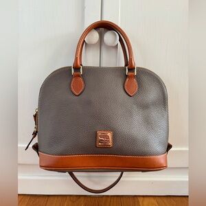 Dooney & Bourke Pebble Grain Italian leather zip satchel - Fast Shipping!